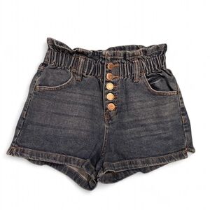 Wild Fable Paper Bag Waist Denim Dark Wash Shorts Size XS